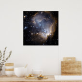 Hubble Observes Baby sterren in de buurt van Galax Poster (Keuken)