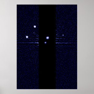 Hubble ontdekt een vijfde maan Orbiting Pluto Poster