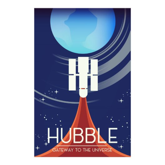 Hubble Poort naar het Universum Foto Afdruk (Voorkant)