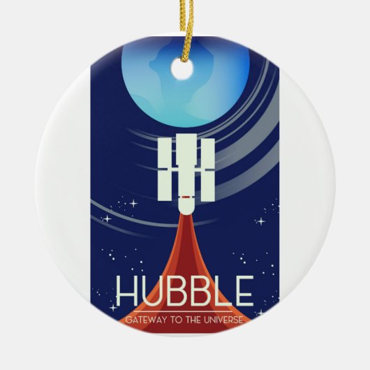 Hubble poort naar het universum keramisch ornament (Voorkant)