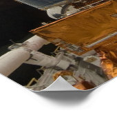 Hubble-ruimtetelescoop & Atlantis Poster (Hoek)