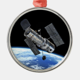 Hubble Ruimtetelescoop in baan om de aarde NASA-fo Metalen Ornament