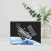Hubble ruimtetelescoop in Earth Orbit NASA Photo Briefkaart (Staand voorkant)