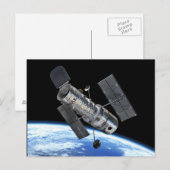 Hubble ruimtetelescoop in Earth Orbit NASA Photo Briefkaart (Voorkant / Achterkant)