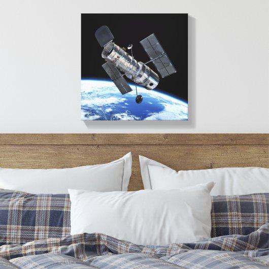 Hubble ruimtetelescoop in Earth Orbit NASA Photo Canvas Afdruk (Insitu (Slaapkamer))