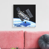 Hubble ruimtetelescoop in Earth Orbit NASA Photo Canvas Afdruk (Insitu (Woonkamer))