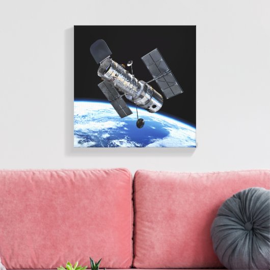 Hubble ruimtetelescoop in Earth Orbit NASA Photo Canvas Afdruk (Insitu (Woonkamer))