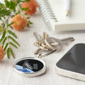 Hubble ruimtetelescoop in Earth Orbit NASA Photo Sleutelhanger (Zijkant)