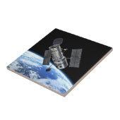 Hubble ruimtetelescoop in Earth Orbit NASA Photo Tegeltje (Zijkant)
