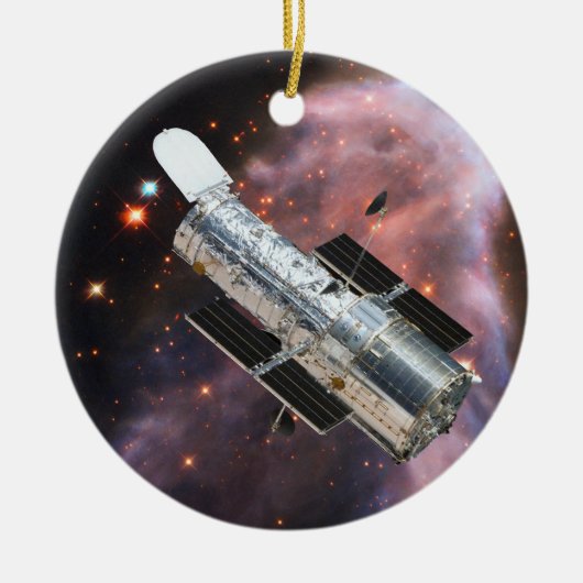 Hubble-ruimtetelescoop Keramisch Ornament (Voorkant)
