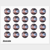 Hubble Sneeuwengel Ronde Sticker (Vel)