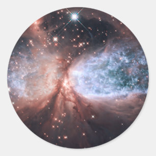 Hubble Sneeuwengel Ronde Sticker