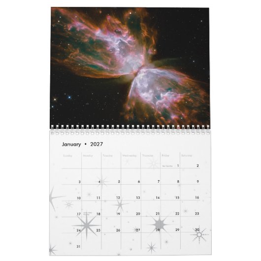 Hubble Space Telescope 2010 Agenda Kalender (Jan 2027)