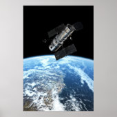 Hubble Space Telescope 20x30 (21x31) Poster (Voorkant)