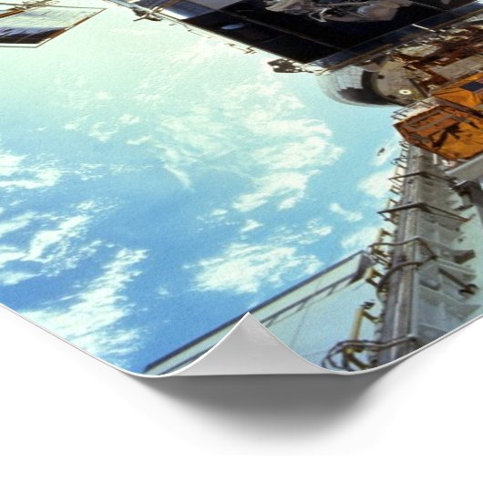 Hubble Space Telescope and astronauts Poster (Hoek)