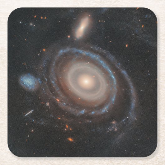 Hubble Space Telescope Bullseye Galaxy Kartonnen Onderzetters (Voorkant)
