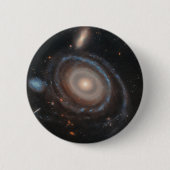 Hubble Space Telescope Bullseye Galaxy Ronde Button 5,7 Cm (Voorkant)