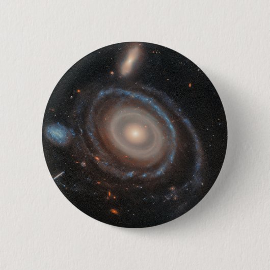 Hubble Space Telescope Bullseye Galaxy Ronde Button 5,7 Cm (Voorkant)