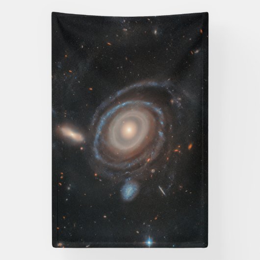 Hubble Space Telescope Bullseye Galaxy Spandoek (Verticaal)