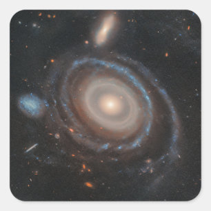 Hubble Space Telescope Bullseye Galaxy Vierkante Sticker