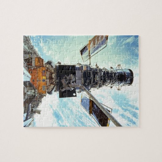 Hubble Space Telescope en astronauten Legpuzzel (Horizontaal)