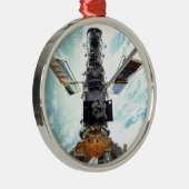 Hubble Space Telescope en astronauten Metalen Ornament (Rechts)