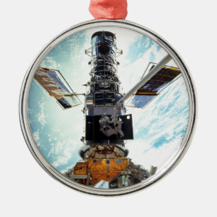 Hubble Space Telescope en astronauten Metalen Ornament