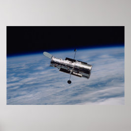 Hubble Space Telescope en Earth Poster