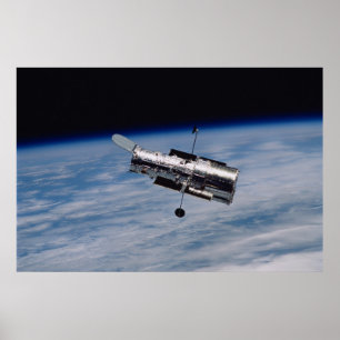 Hubble Space Telescope en Earth Poster