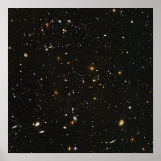 Hubble Space Telescope Field of Galaxies Poster (Voorkant)