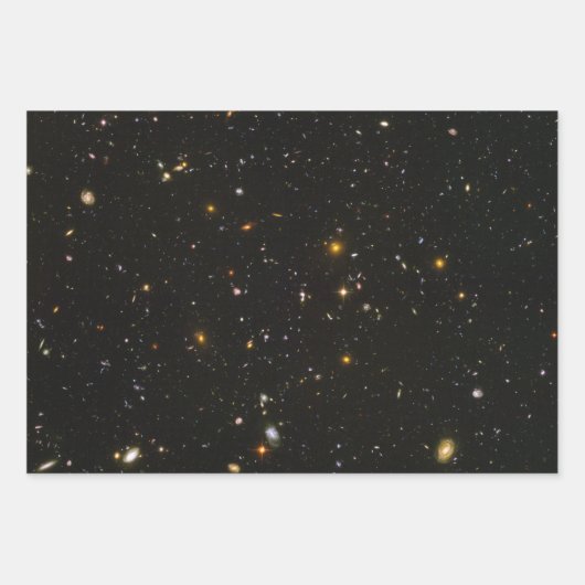 Hubble Space Telescope Field of Galaxies Wrapping Inpakpapier Vel (Voorkant)