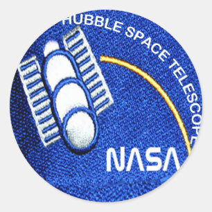 Hubble Space Telescope (HST) Ronde Sticker