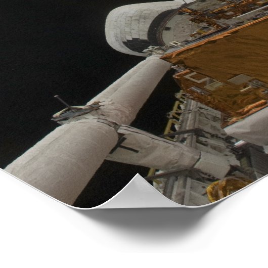 Hubble Space Telescope in Atlantis cargo bay Poster (Hoek)