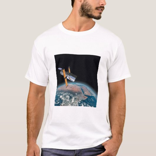 Hubble Space Telescope Mannen Astronomie T-shirt (Voorkant)
