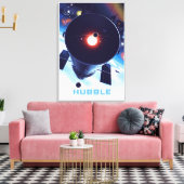 Hubble Space Telescope Poster. Canvas Afdruk (Insitu (Woonkamer))