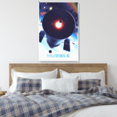 Hubble Space Telescope Poster. Canvas Afdruk (Insitu (Slaapkamer))