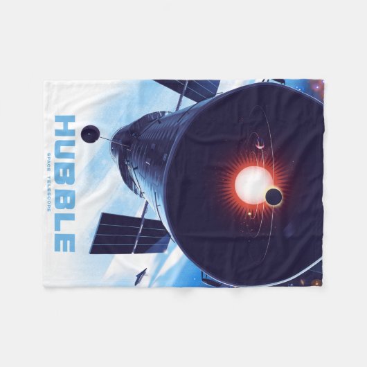Hubble Space Telescope Poster. Fleece Deken (Voorkant (Horizontaal))