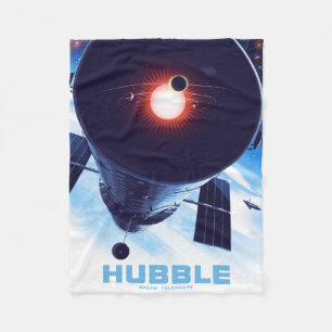 Hubble Space Telescope Poster. Fleece Deken