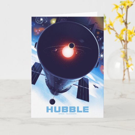 Hubble Space Telescope Poster. Kaart (Gele Bloem)