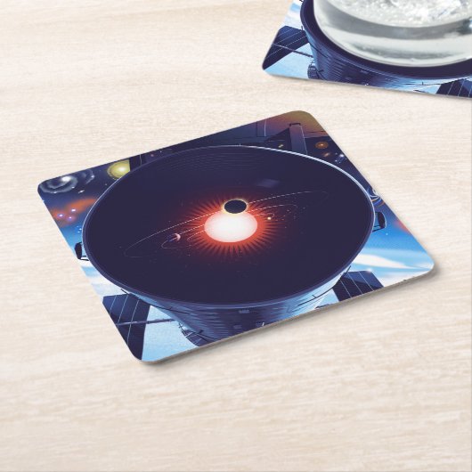 Hubble Space Telescope Poster. Kartonnen Onderzetters (Schuin)