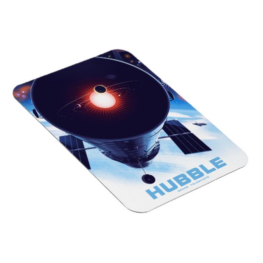 Hubble Space Telescope Poster. Magneet (Rechterzijde)
