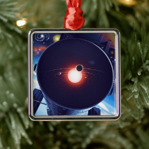 Hubble Space Telescope Poster. Metalen Ornament