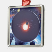 Hubble Space Telescope Poster. Metalen Ornament (Links)