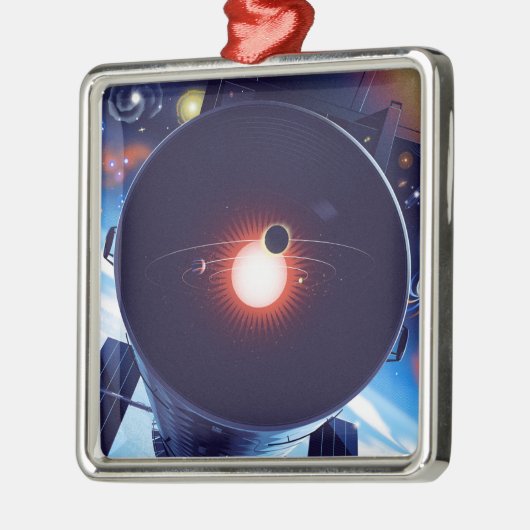Hubble Space Telescope Poster. Metalen Ornament (Links)