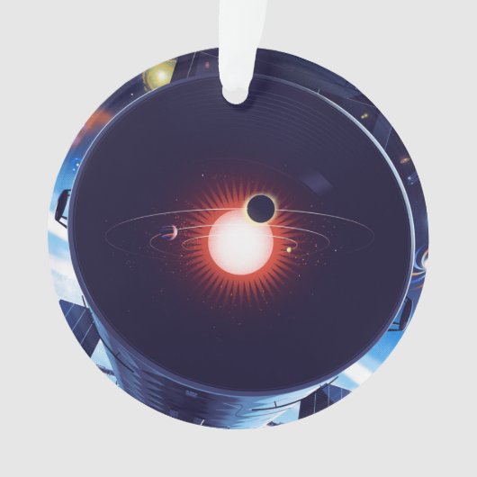 Hubble Space Telescope Poster. Ornament (voorkant)