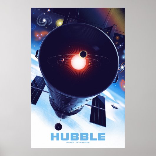 Hubble Space Telescope Poster. Poster (Voorkant)