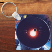 Hubble Space Telescope Poster. Sleutelhanger (Voorkant)