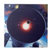 Hubble Space Telescope Poster. Tegeltje (Voorkant)