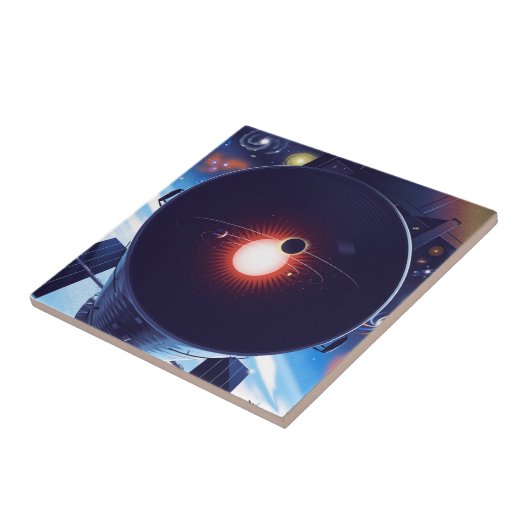 Hubble Space Telescope Poster. Tegeltje (Zijkant)