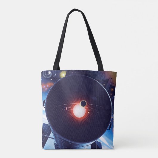 Hubble Space Telescope Poster. Tote Bag (Achterkant)